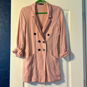 Pink Zara Blazer Romper